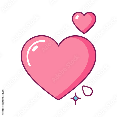 Pink heart love valentine romance hearts romantic lovely affection valentine's day hearts