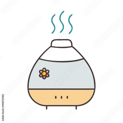 Cute aroma diffuser aromatherapy essential oil diffuser humidifier flower design for home decor use