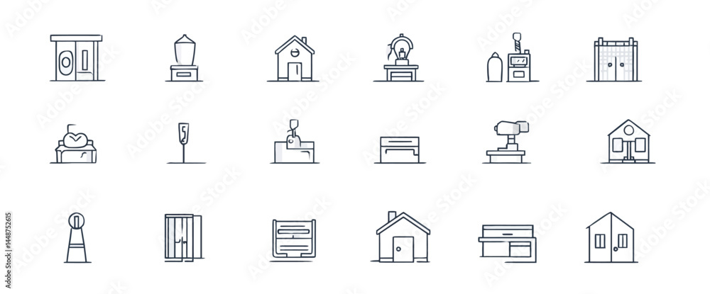 icon sheet, simple shapes, Clapper icons icon sheet, simple shapes, Clapper icons
