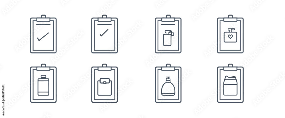 icon sheet, simple shapes, Clipboard icons icon sheet, simple shapes, Clipboard icons