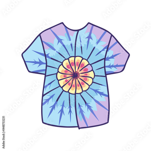 Tie dye shirt design template vector, custom tie dye apparel, colorful tie dye pattern for shirts
