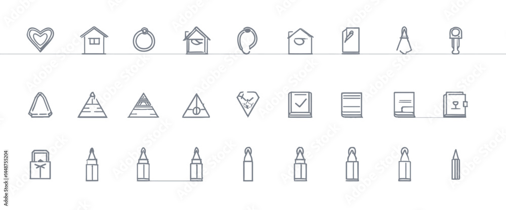 icon sheet, simple shapes, Marker icons icon sheet, simple shapes, Marker icons