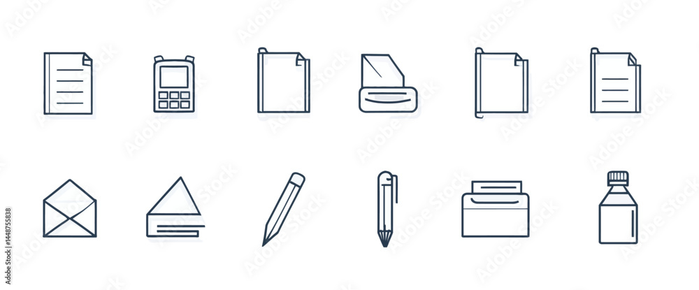 icon sheet, simple shapes, Notebook icons icon sheet, simple shapes, Notebook icons