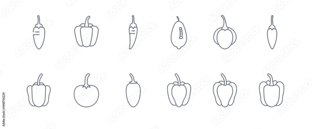 icon sheet, simple shapes, Pepper icons icon sheet, simple shapes, Pepper icons
