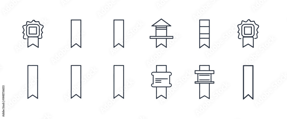 icon sheet, simple shapes, Ribbon icons icon sheet, simple shapes, Ribbon icons