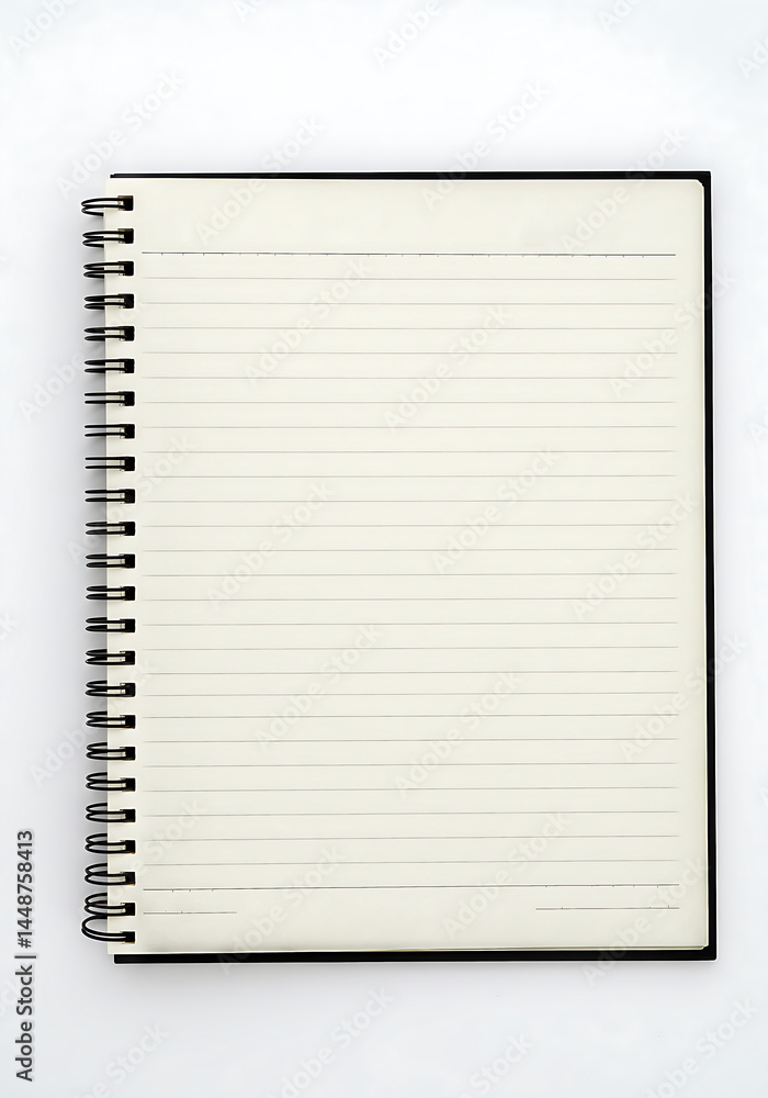 Blank Notebook Page Paper Pad Design Template Mockup Blank Notebook Page Paper Pad Design Template Mockup