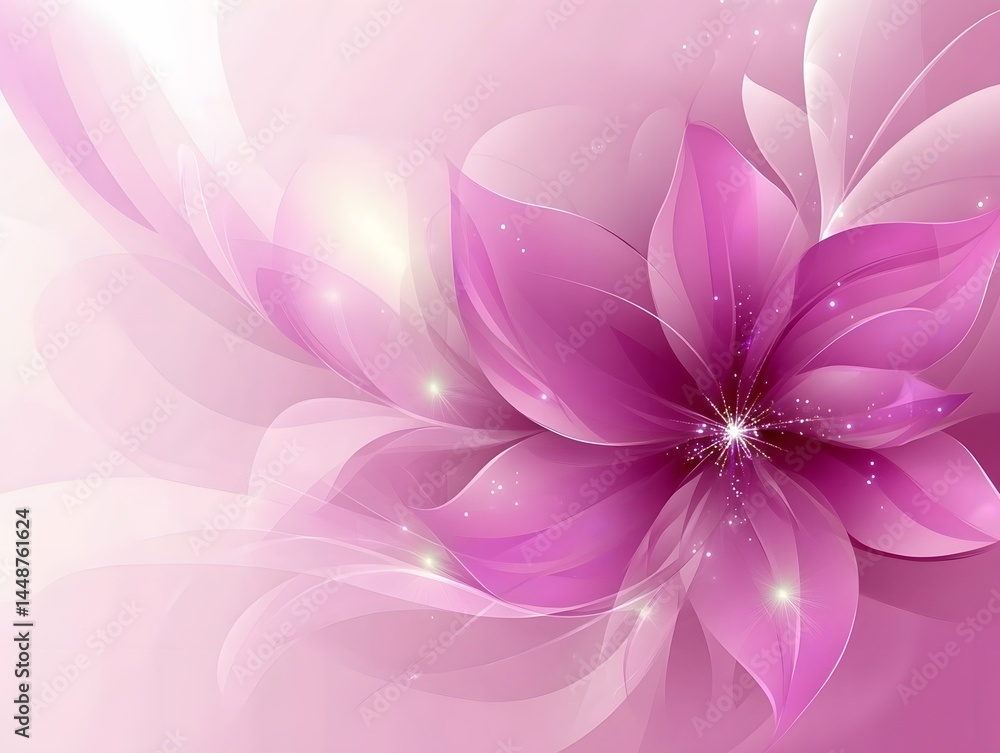 Obraz premium Abstract Pink Flower Blossom Design Background