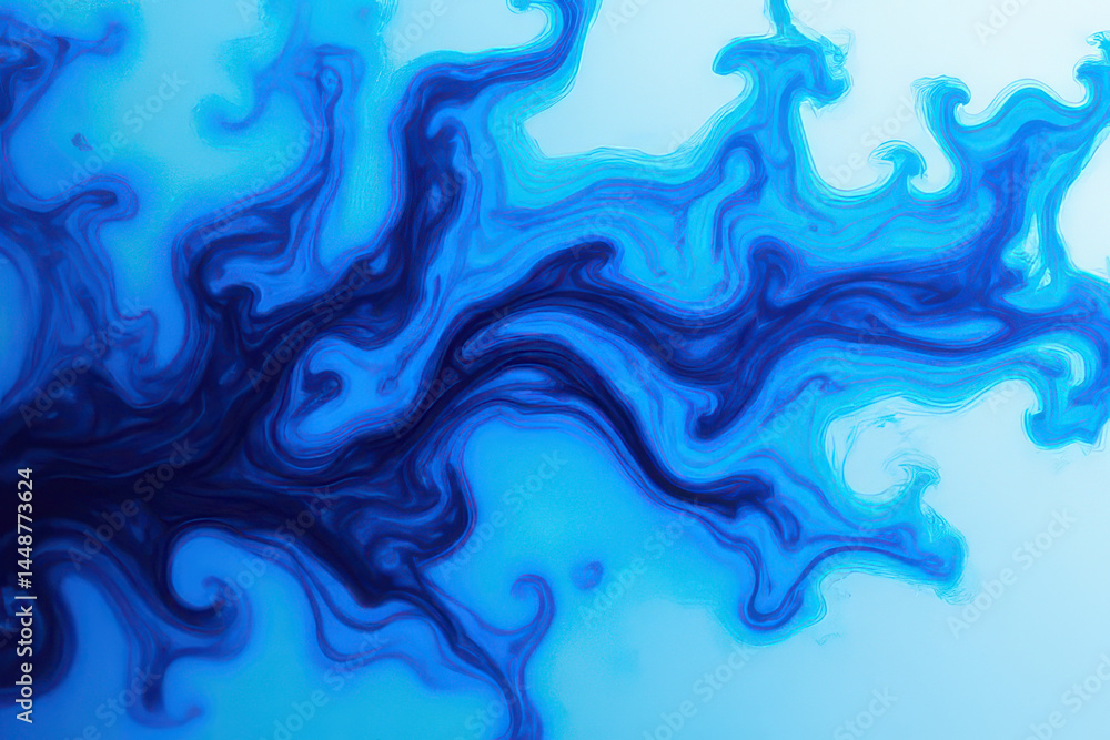 Mesmerizing Ink in Water Photography: Swirling Indigo & Powder Blue Patterns Mesmerizing Ink in Water Photography: Swirling Indigo & Powder Blue Patterns