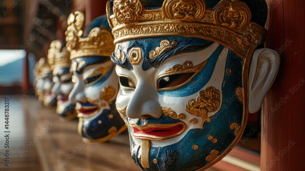 Obraz premium Traditional Chinese theatrical masks