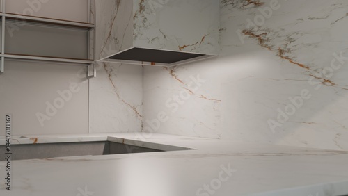 cabinets blurred design interior mockup