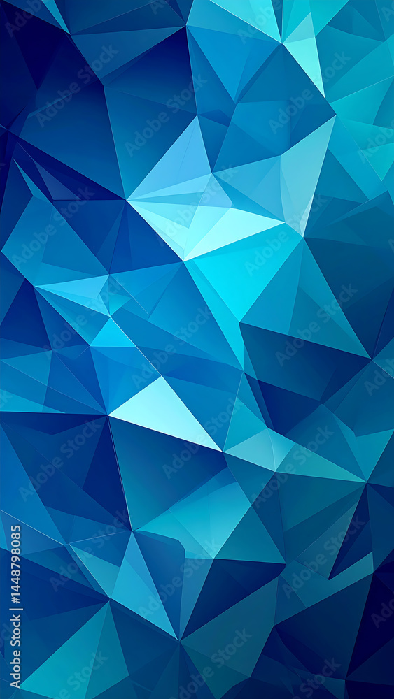 Fototapeta premium abstract blue triangle background