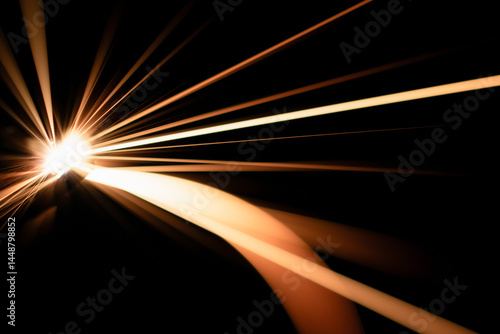 stars, explosion of sparks from an electrical short circuit.