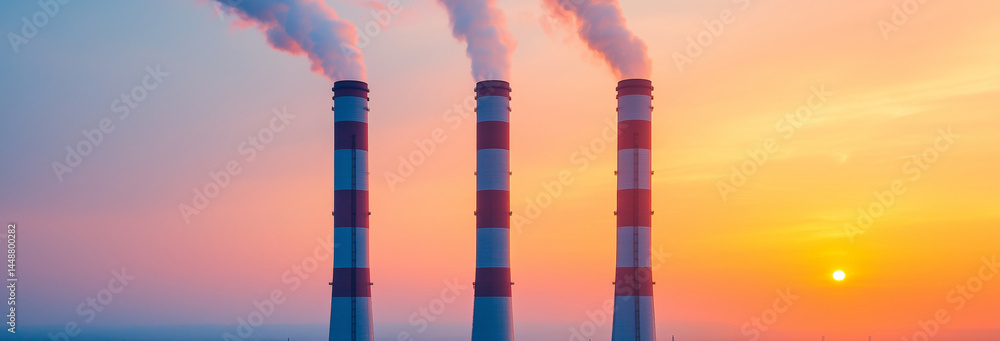 A sprawling industrial complex glowing under peak power, reflecting energy demand, load handling