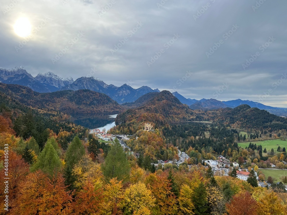 Naklejka premium Fall in the Bavarian Alps