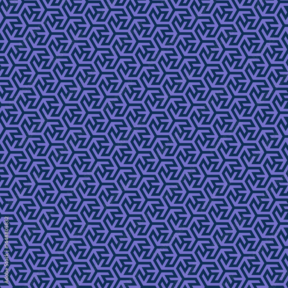 Geometric Hexagonal Pattern in Blue Tones Geometric Hexagonal Pattern in Blue Tones