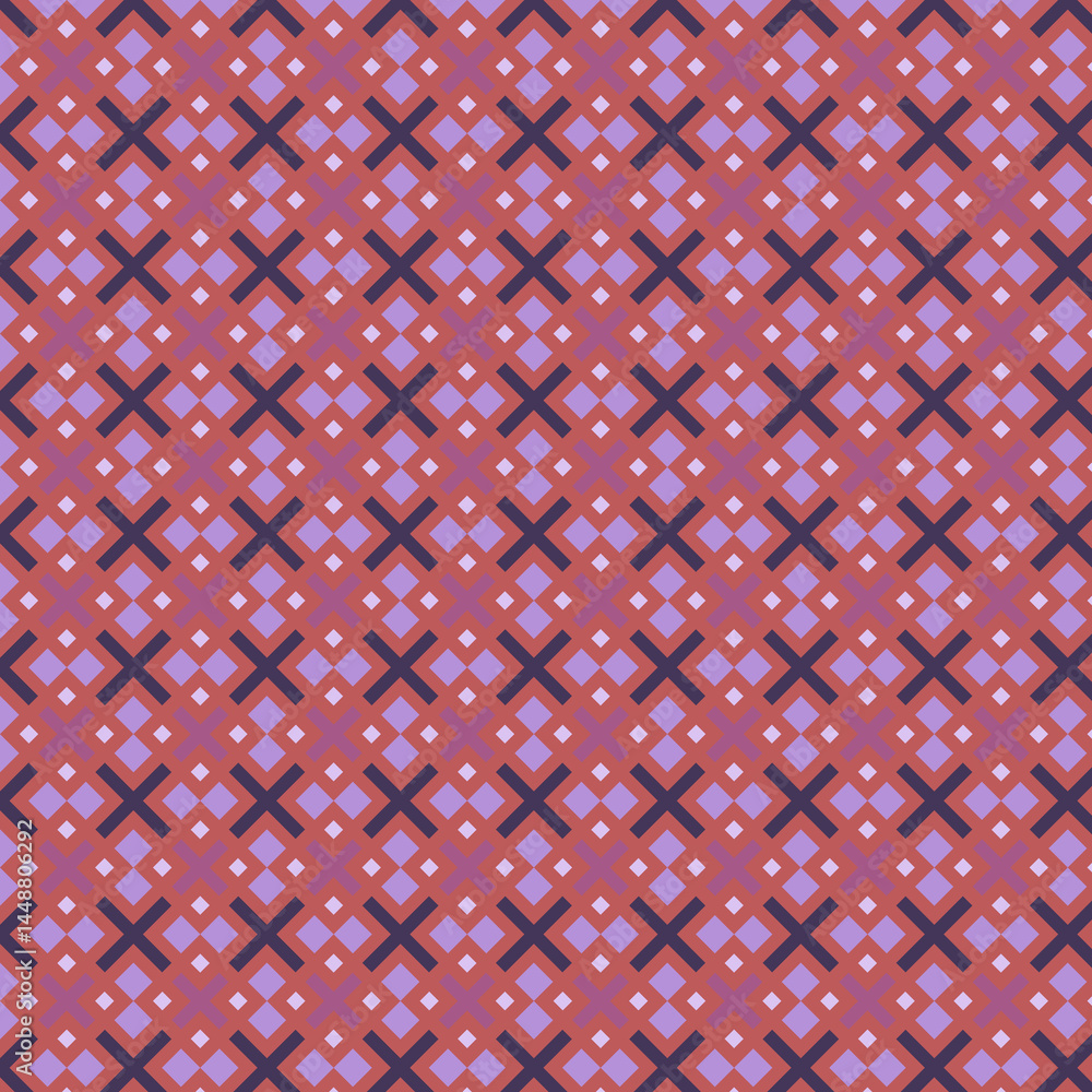 Geometric Pattern Background in Burgundy and Purple