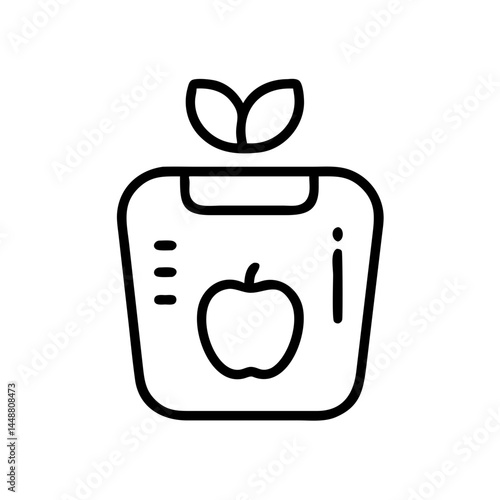 Calorie Counter Icon Representing Healthy Eating  