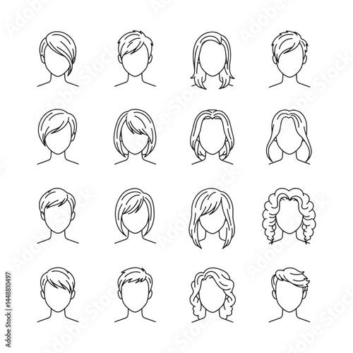 Hair Styles Sketches icon