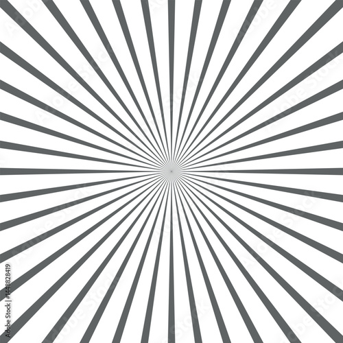 Hallucinations line black and white concentric middle point abstract background vector illustration. Radial Lines Bursting Outward.