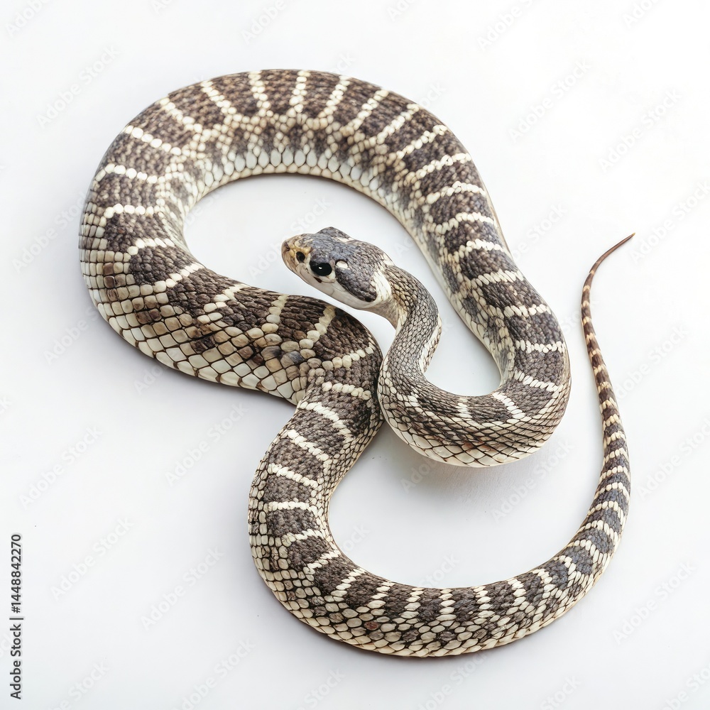 Fototapeta premium snake on a white background