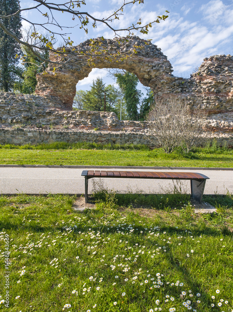 Roman fortifications in town of Hisarya, Bulgaria