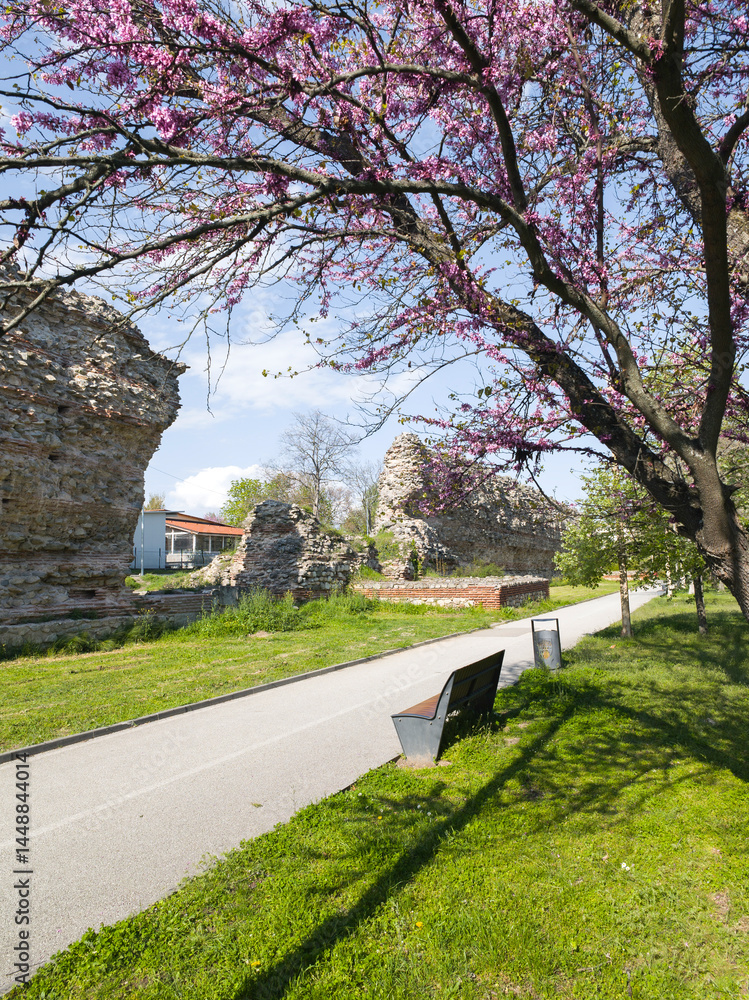 Roman fortifications in town of Hisarya, Bulgaria