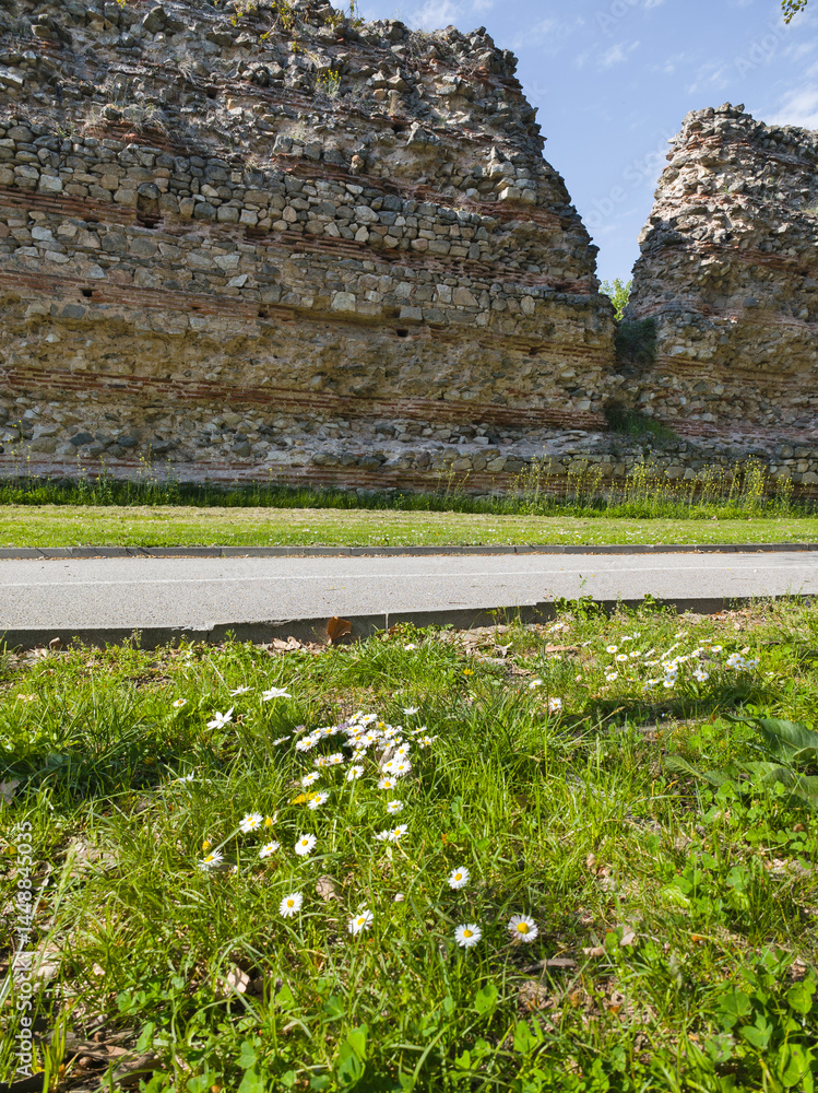 Roman fortifications in town of Hisarya, Bulgaria