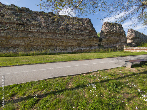 Roman fortifications in town of Hisarya, Bulgaria