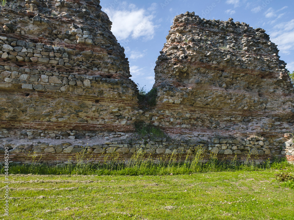 Roman fortifications in town of Hisarya, Bulgaria