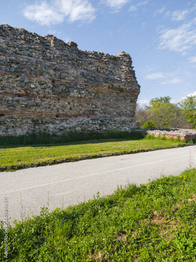 Roman fortifications in town of Hisarya, Bulgaria