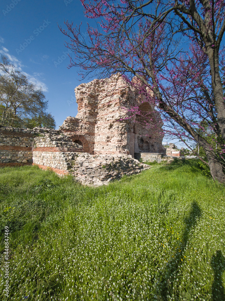 Roman fortifications in town of Hisarya, Bulgaria