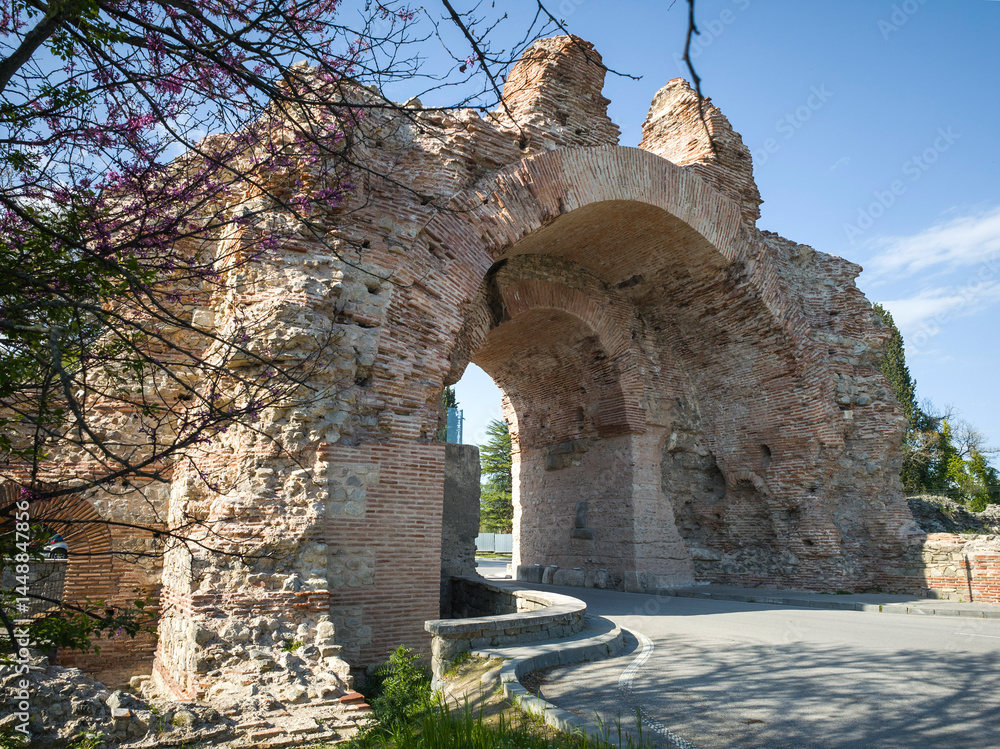 Roman fortifications in town of Hisarya, Bulgaria