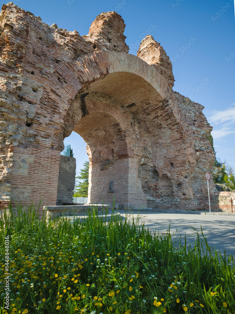 Roman fortifications in town of Hisarya, Bulgaria