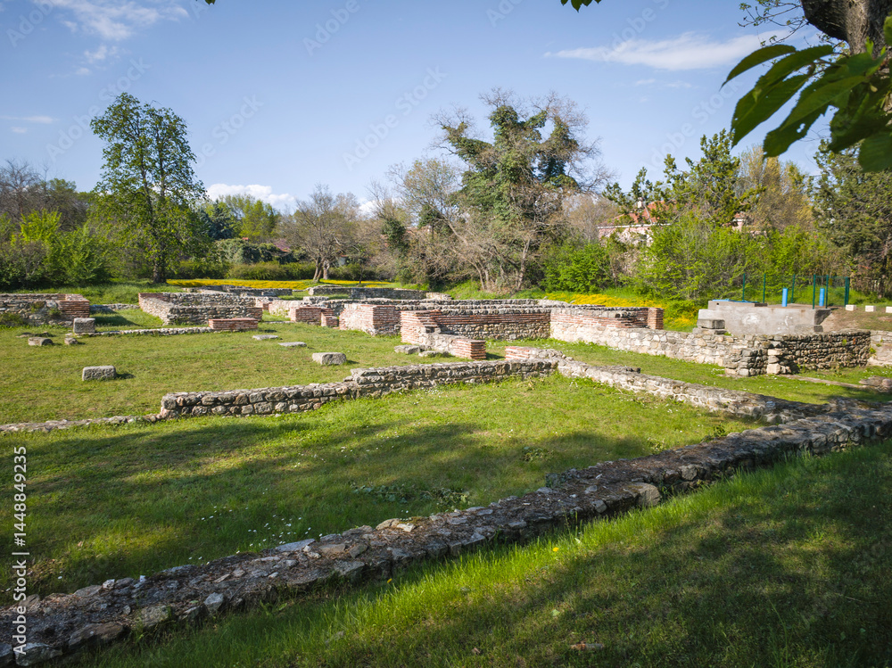 Roman fortifications in town of Hisarya, Bulgaria
