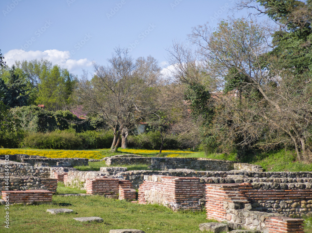 Roman fortifications in town of Hisarya, Bulgaria