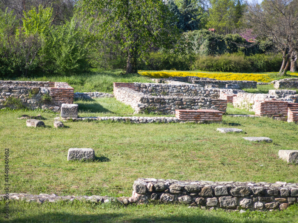 Roman fortifications in town of Hisarya, Bulgaria