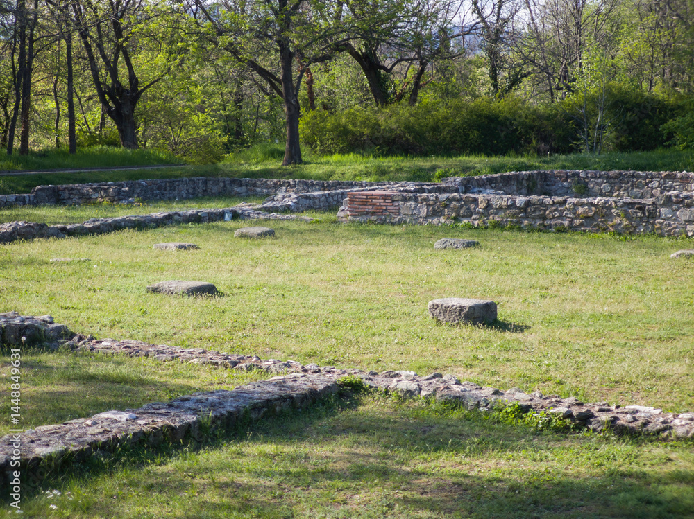 Roman fortifications in town of Hisarya, Bulgaria
