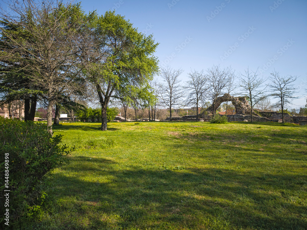 Roman fortifications in town of Hisarya, Bulgaria
