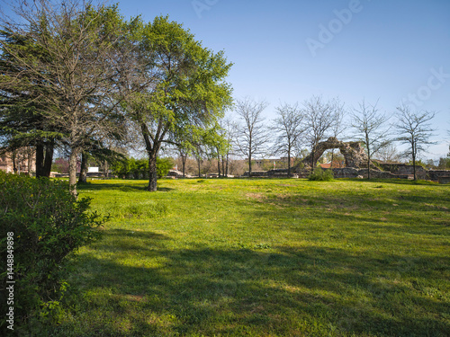 Obraz na płótnie Roman fortifications in town of Hisarya, Bulgaria w salonie