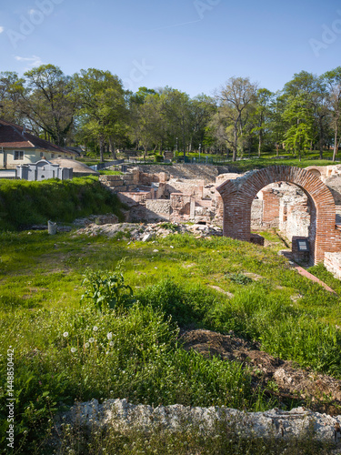 Obraz na płótnie Roman fortifications in town of Hisarya, Bulgaria w salonie