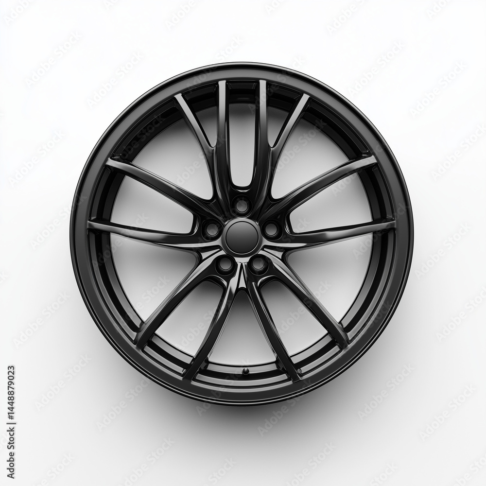 Obraz premium car wheel on white background