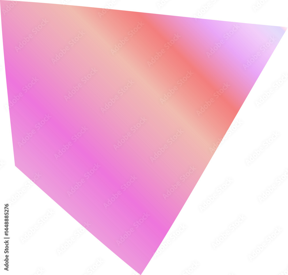 Obraz premium Vibrant Spiked Gradient Elements in Pink, Bubblegum and Peachy Orange Hues – Abstract Modern Shapes for Bold Creative Design