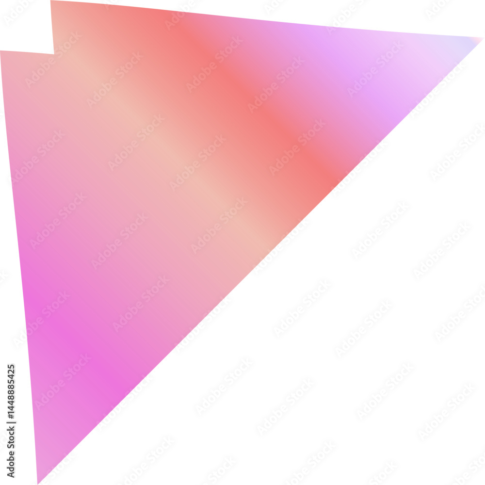 Obraz premium Vibrant Spiked Gradient Elements in Pink, Bubblegum and Peachy Orange Hues – Abstract Modern Shapes for Bold Creative Design