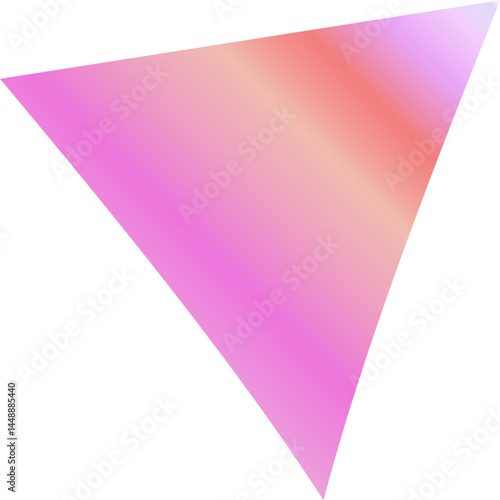 Vibrant Spiked Gradient Elements in Pink, Bubblegum and Peachy Orange Hues – Abstract Modern Shapes for Bold Creative Design