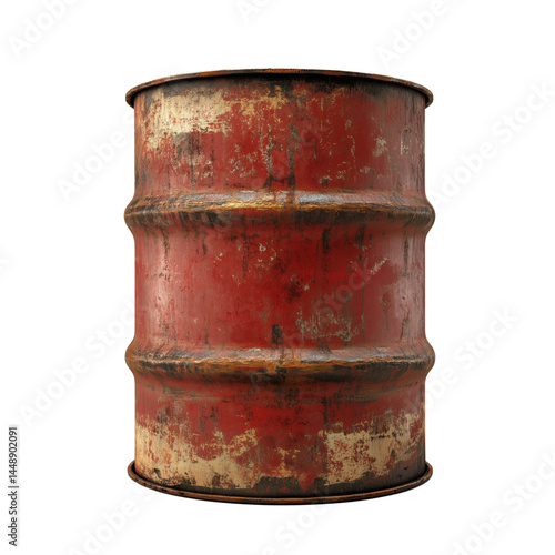 old oil barrel