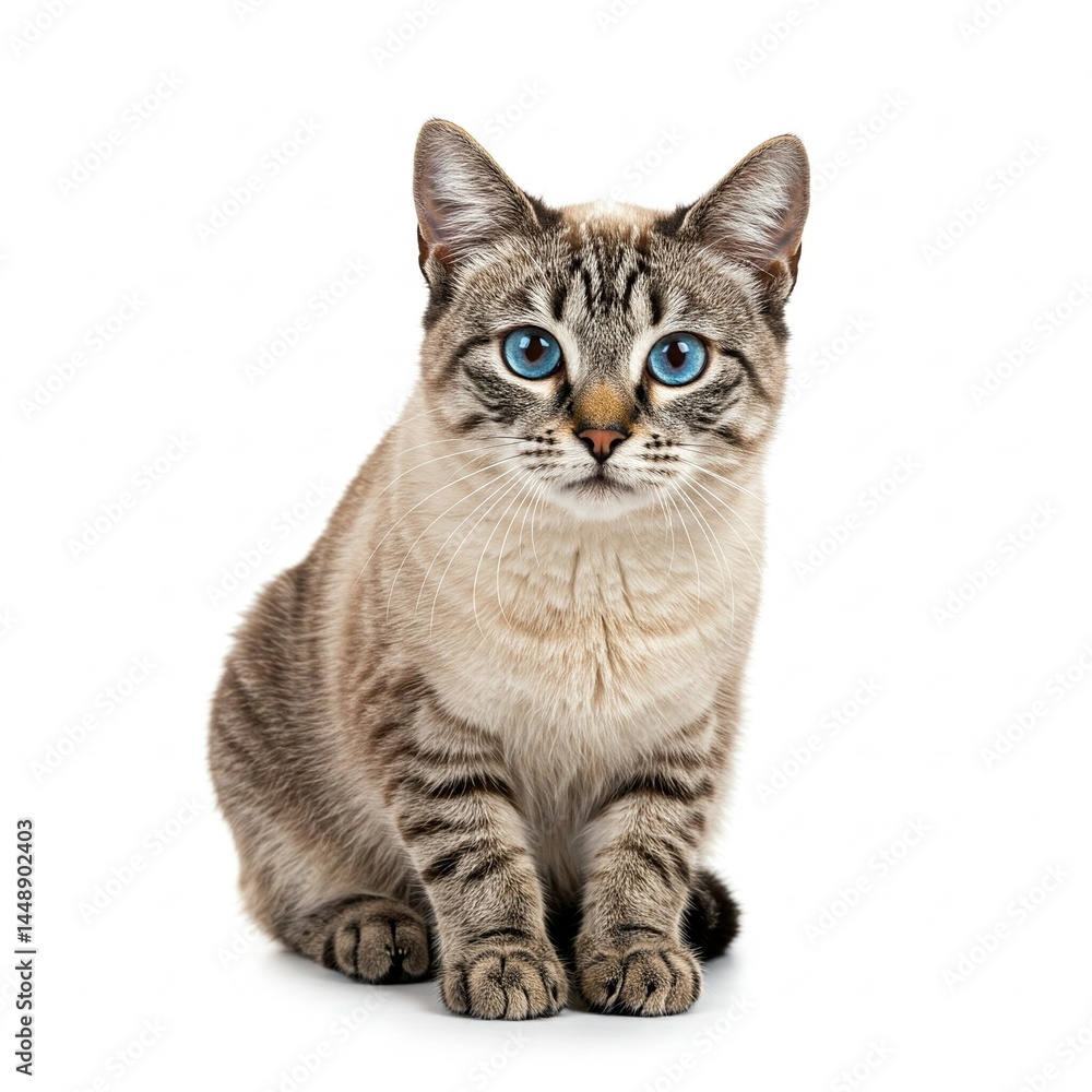 Obraz premium british cat isolated on white