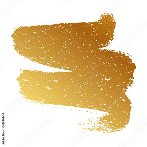 Scratch lottery card with golden win effect. ticket texture and prize mark shapes. Flat vector illustration isolated on white background.