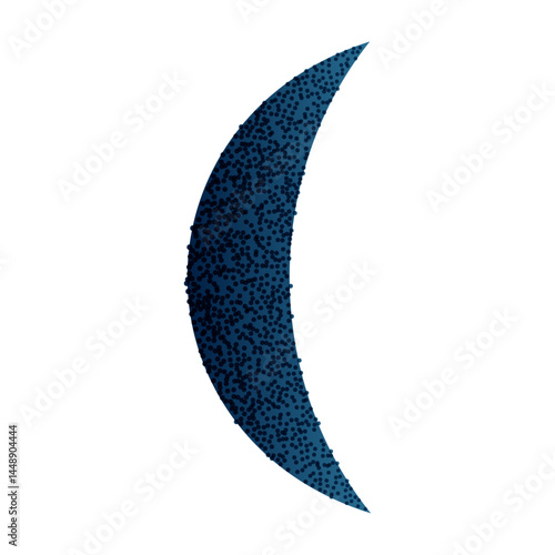 Lunar moon phases with crescent, full, and half shapes, abstract night sky design, waning eclipse line art for calendar or logo. Flat vector illustration isolated on white background.