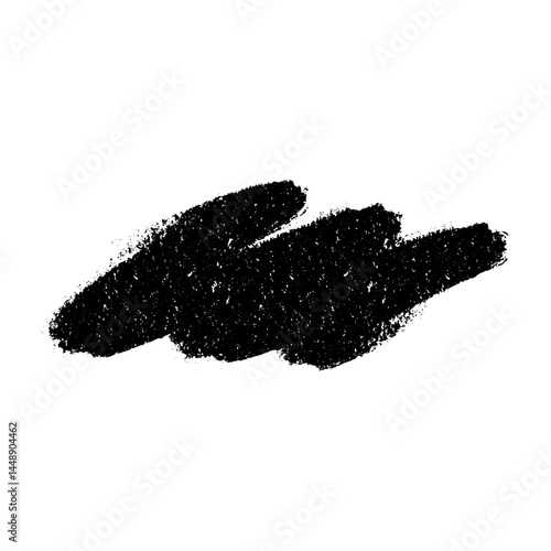 Hand-drawn brush strokes with playful squiggles. Ink underlines and marker swoosh effects. Flat vector illustration isolated on white background.
