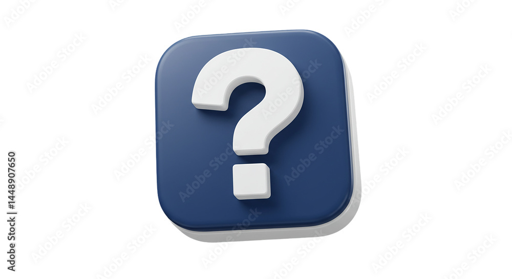 Question mark icon faq help symbol support information query doubt problem uncertainty confusion 3d render Question mark icon faq help symbol support information query doubt problem uncertainty confusion 3d render